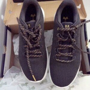 Under Armour Ripple MTL Charcoal Grey White Low Top Sneaker Women's Size US 10